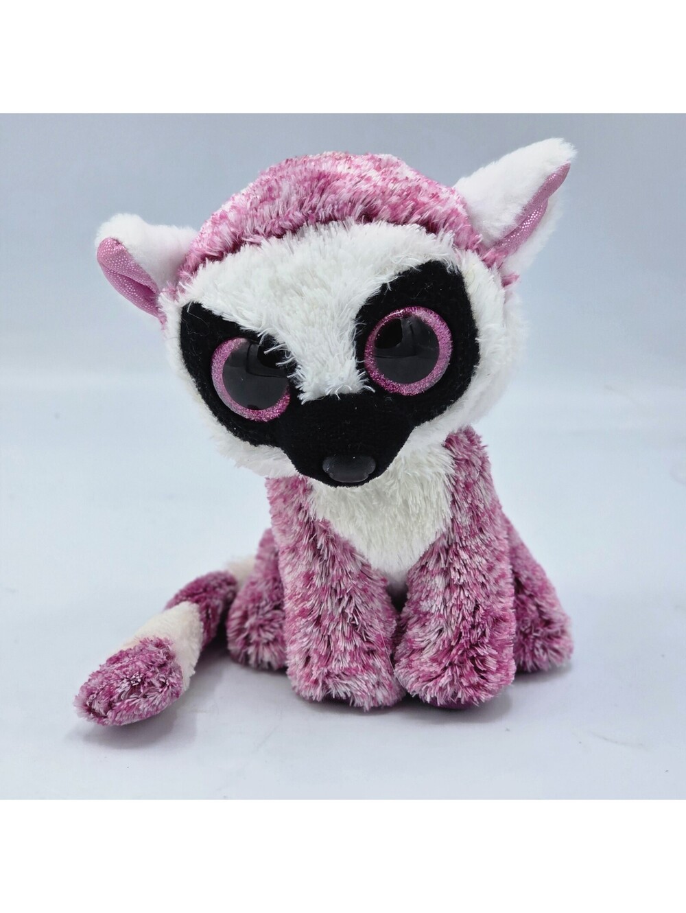 Beanie Boo LeeAnn the Lemur Pink Ty Silk 6" Plush Stuffed Animal